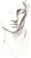 Fragment dintr-un bust clasic din marmură
